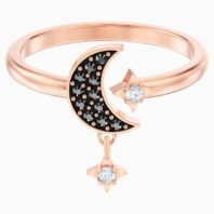 Δαχτυλίδι Symbolic Moon Motif, Black, 5429735