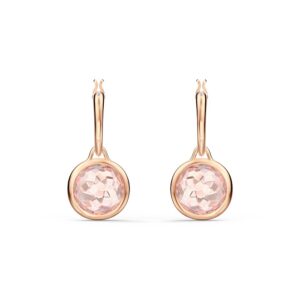 Swarovski Tahlia Mini Hoop Pierced Earrings, Ροζ, 5560932