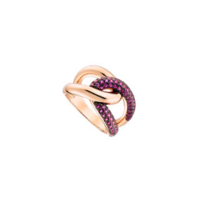 Γυναικείο Δαχτυλίδι Ρόζ Χρυσό OXETTE 04X15-00110