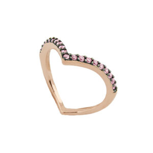 Γυναικείο Δαχτυλίδι Ρόζ Χρυσό OXETTE 04X05-01243