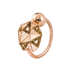 Γυναικείο Δαχτυλίδι Ρόζ Χρυσό LOISIR 04L15-00114
