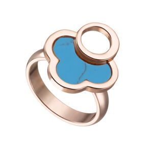 Γυναικείο Δαχτυλίδι Ρόζ Χρυσό LOISIR 04L15-00251