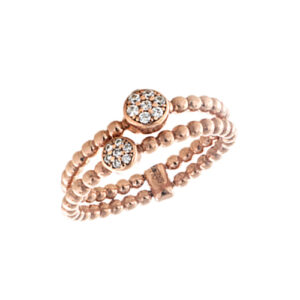 Γυναικείο Δαχτυλίδι Ρόζ Χρυσό LOISIR 04L15-00278