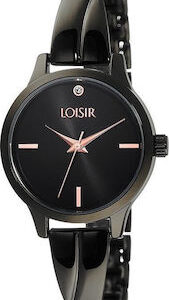 Γυναικείο Ρολόι Μαύρο LOISIR 11L03-00345