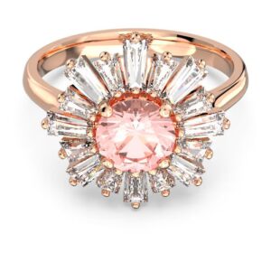 Δαχτυλίδι Sunshine Ροζ Επιμετάλλωση Σε Ροζ Χρυσαφί Τόνο Swarovski 5642970