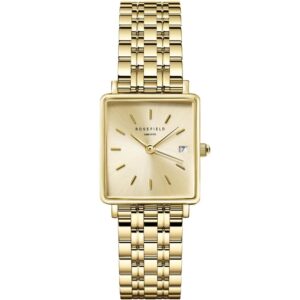 ROSEFIELD The Boxy XS Gold Stainless Steel Bracelet QCGSG-Q048